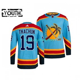 Dětské Hokejový Dres Florida Panthers Matthew Tkachuk 19 Adidas 2022 Reverse Retro Modrý Authentic